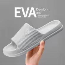 Fashion Men's Women's Sandals Anti-Slip Wear-Resistant EVA Thick Sole Comfortable Home Slippers Bathroom Bath Flip-Flops
