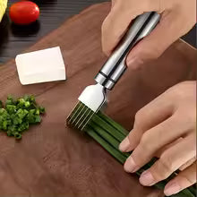Stainless Steel Shred Silk The Knife Vegetable Garlic Cutter Food Speedy Chopper Green Onion Cutter Portable Kitchen Tool